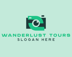 Green Video Camera logo design