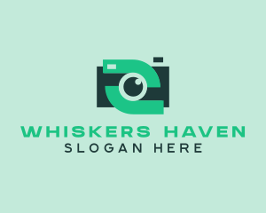 Green Video Camera logo design