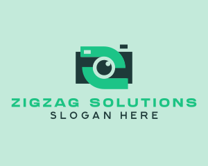 Green Video Camera logo design