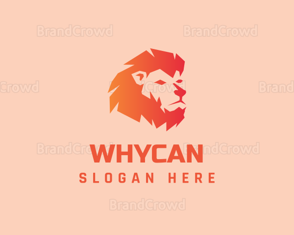 Gradient Lion Mane Logo