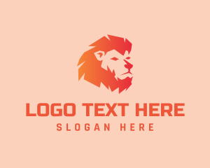 Gradient Lion Mane Logo