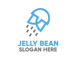 Jelly - Tech Jellyfish Data logo design