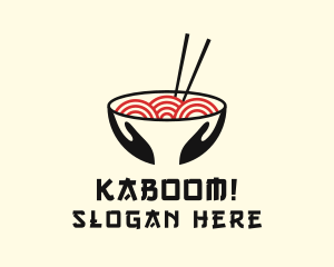 Japanese Ramen Bowl Logo