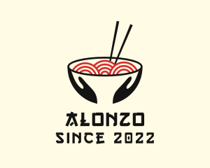 Japanese Ramen Bowl logo design