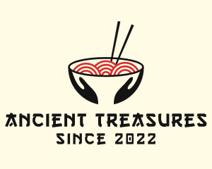 Japanese Ramen Bowl logo design