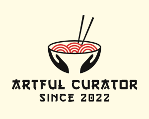 Japanese Ramen Bowl logo design