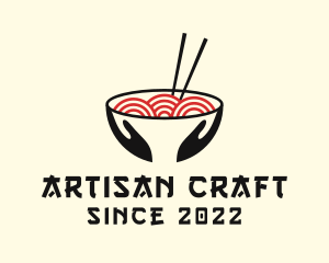 Japanese Ramen Bowl logo design