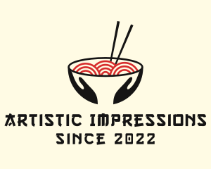 Japanese Ramen Bowl logo design