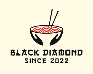 Japanese Ramen Bowl logo design