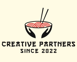 Japanese Ramen Bowl logo design