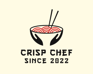 Japanese Ramen Bowl logo design