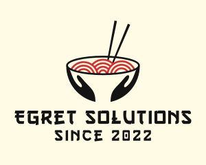 Japanese Ramen Bowl logo design