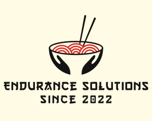 Japanese Ramen Bowl logo design