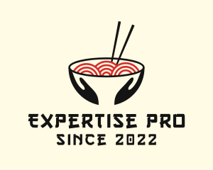 Japanese Ramen Bowl logo design