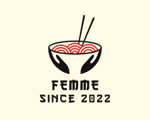 Japanese Ramen Bowl logo design