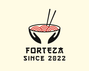 Japanese Ramen Bowl logo design