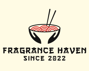 Japanese Ramen Bowl logo design