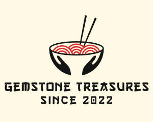 Japanese Ramen Bowl logo design