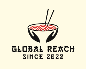 Japanese Ramen Bowl logo design