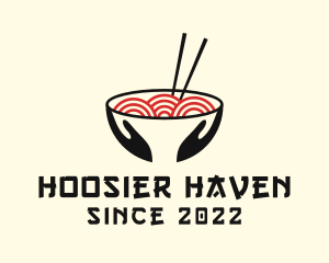 Japanese Ramen Bowl logo design