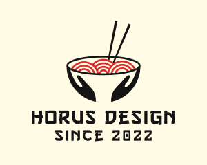 Japanese Ramen Bowl logo design