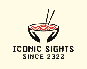 Japanese Ramen Bowl logo design