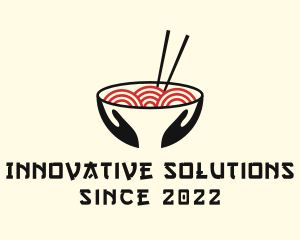 Japanese Ramen Bowl logo design