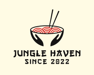 Japanese Ramen Bowl logo design