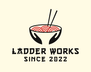 Japanese Ramen Bowl logo design