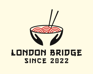 Japanese Ramen Bowl logo design