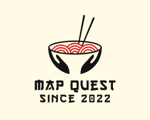 Japanese Ramen Bowl logo design