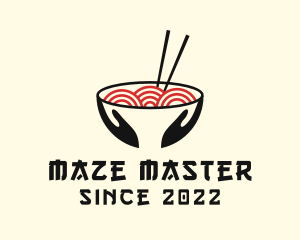 Japanese Ramen Bowl logo design