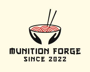 Japanese Ramen Bowl logo design