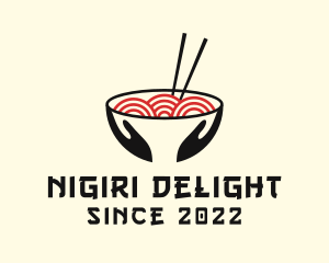 Japanese Ramen Bowl logo design