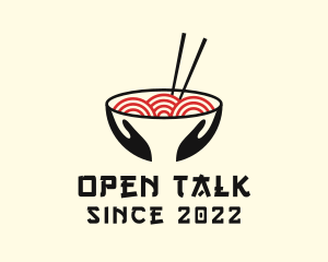 Japanese Ramen Bowl logo design