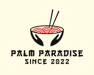 Japanese Ramen Bowl logo design