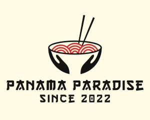 Japanese Ramen Bowl logo design