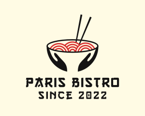 Japanese Ramen Bowl logo design