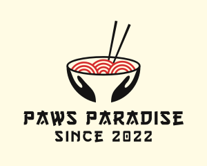 Japanese Ramen Bowl logo design