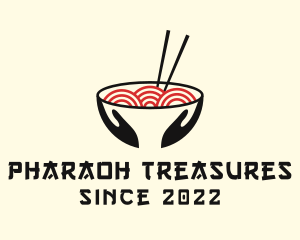 Japanese Ramen Bowl logo design