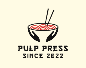 Japanese Ramen Bowl logo design