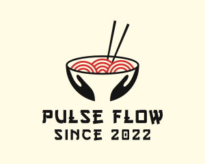 Japanese Ramen Bowl logo design