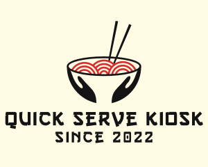 Japanese Ramen Bowl logo design