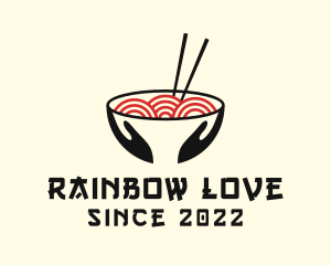 Japanese Ramen Bowl logo design