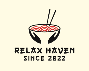 Japanese Ramen Bowl logo design