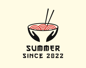 Japanese Ramen Bowl logo design