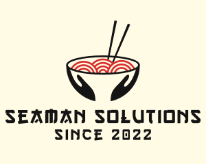 Japanese Ramen Bowl logo design