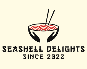 Japanese Ramen Bowl logo design