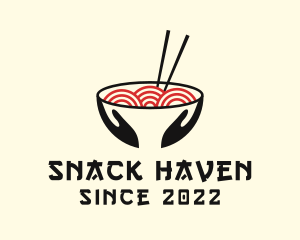 Japanese Ramen Bowl logo design