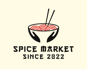 Japanese Ramen Bowl logo design